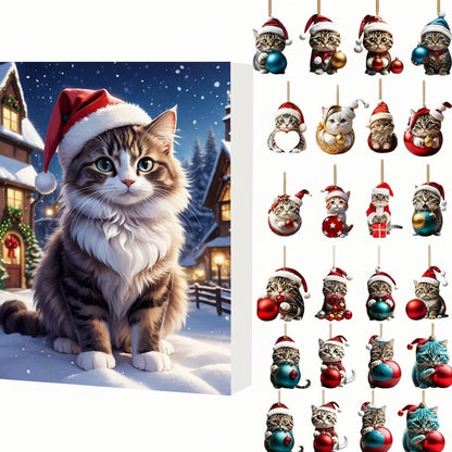 PURRFECTJOY – Vintage Cat Advent Calendar for Cat Lovers at Christmas