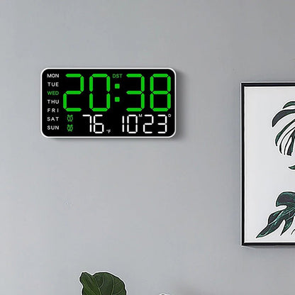 CHRONOWALL – Digital Wall Clock with Remote Control, Dual Alarm & Temperature Display
