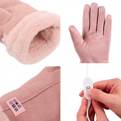 WARMZONE – Adjustable Waterproof Heated Gloves for Women
