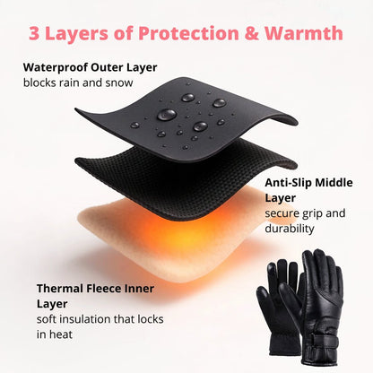 WARMZONE – Adjustable Waterproof Heated Gloves for Women