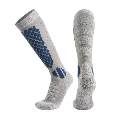 WOOLPEAK – Thermal wool socks for skiing & hiking, unisex, long tube design