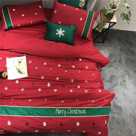 ARCTICTHREAD – Christmas bedding set made from 100% Egyptian cotton with cool percale weave