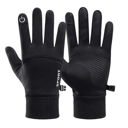 FROSTSCREEN – Winter fleece gloves for women & men with touch function and water protection