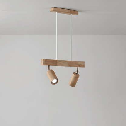 ARCBEAM – Minimalist solid wood LED ceiling lamp with adjustable light direction