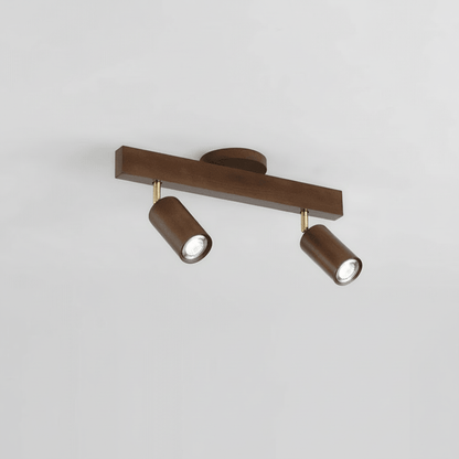 ARCBEAM – Minimalist solid wood LED ceiling lamp with adjustable light direction