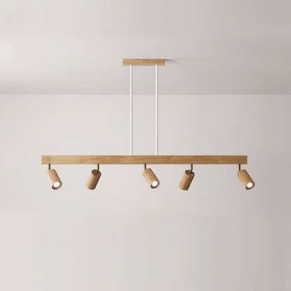 ARCBEAM – Minimalist solid wood LED ceiling lamp with adjustable light direction