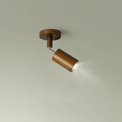 ARCBEAM – Minimalist solid wood LED ceiling lamp with adjustable light direction