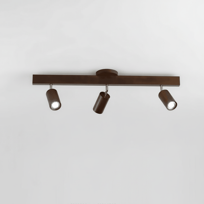 ARCBEAM – Minimalist solid wood LED ceiling lamp with adjustable light direction