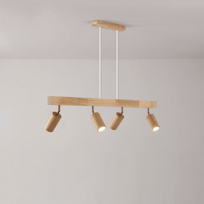 ARCBEAM – Minimalist solid wood LED ceiling lamp with adjustable light direction