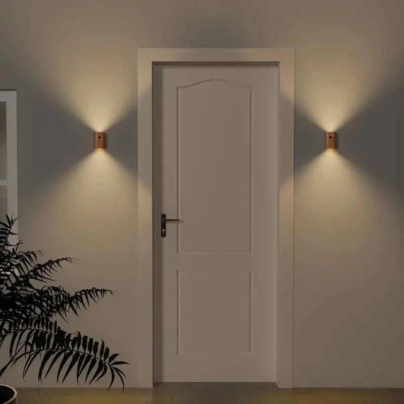 WOODSENSE – Wooden lamp with motion sensor and rechargeable battery