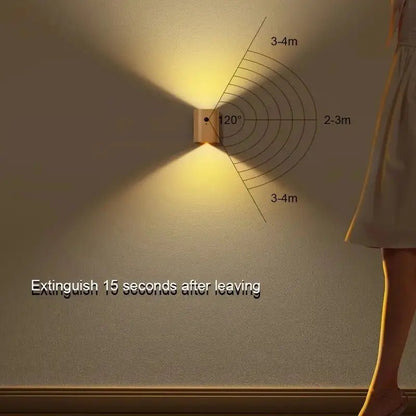 WOODSENSE – Wooden lamp with motion sensor and rechargeable battery
