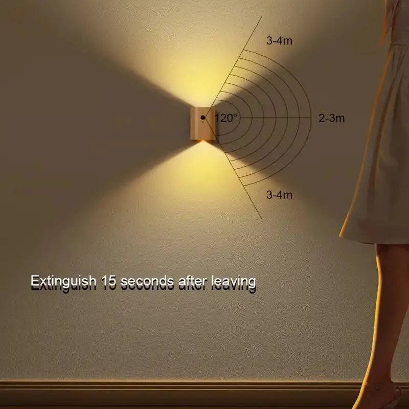 WOODSENSE – Wooden lamp with motion sensor and rechargeable battery