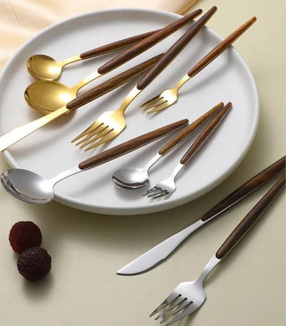NATURACUT – Premium stainless steel cutlery with wood accent