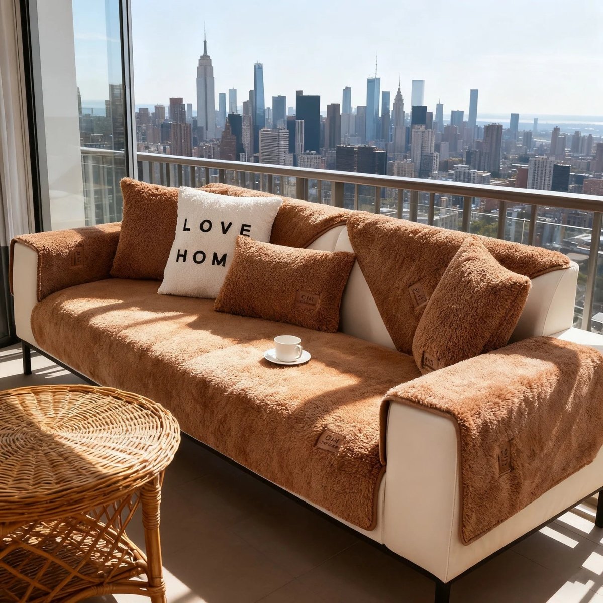 COUCHCLOUD – Plush sofa cover made of lambswool for warmth and protection