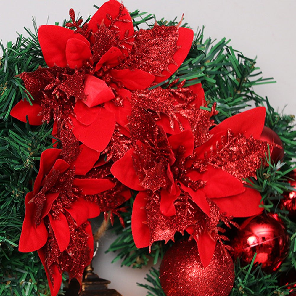 ORNAGLEAM – Wreath with Lantern and Ornaments for Radiant Christmas Charm