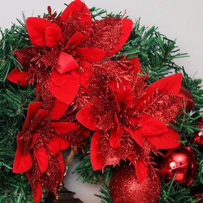 ORNAGLEAM – Wreath with Lantern and Ornaments for Radiant Christmas Charm