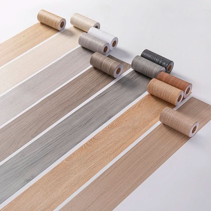 WoodLuxe Design Strip | PVC Wood Look Baseboard | Self-adhesive & Waterproof | Elegant Wall & Floor Decoration