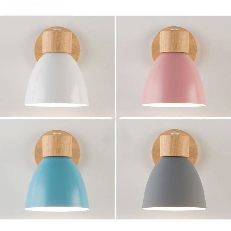 YADIEL WALL LIGHT - Modern wall lamp made of wood in Nordic style