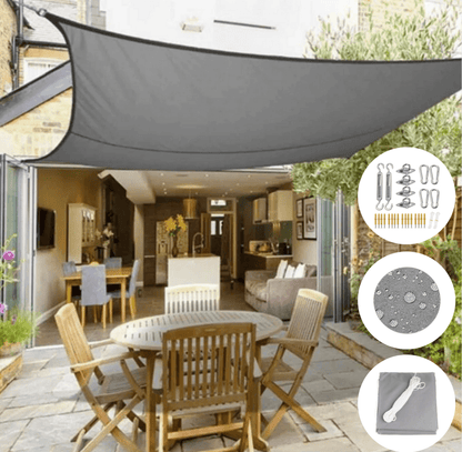 SUNSHADE Pro - Water-repellent awning with UV protection for balcony, patio & garden