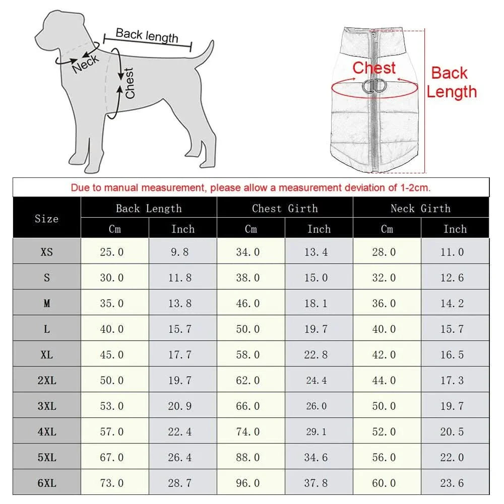 SnugTail – Warm & Waterproof Winter Jacket for Dogs