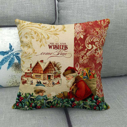 STARVELV – Festive 18-Inch Velvet Pillowcase with Hidden Zipper for Christmas Decoration