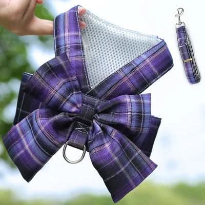 GRACEBOW – Adjustable Dog Harness with Elegant Bow for Stylish Walks