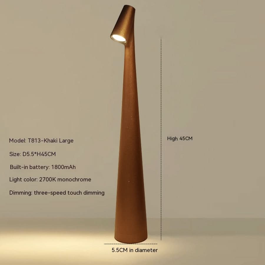 Metal table lamp - Rechargeable & stylish for indoors & outdoors
