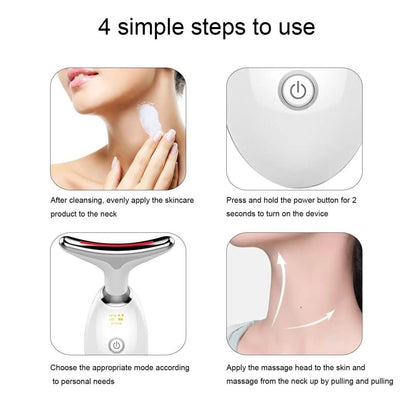Serenetouch - 3-in-1 facial massager with light therapy, vibration & heat function