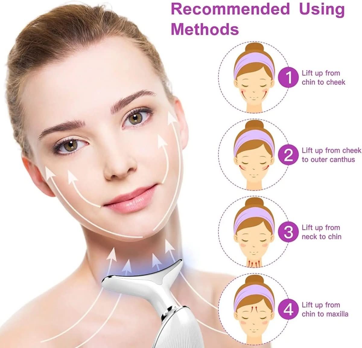 Serenetouch - 3-in-1 facial massager with light therapy, vibration & heat function