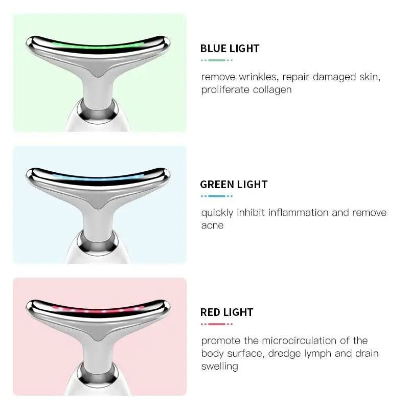 Serenetouch - 3-in-1 facial massager with light therapy, vibration & heat function