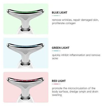 Serenetouch - 3-in-1 facial massager with light therapy, vibration & heat function