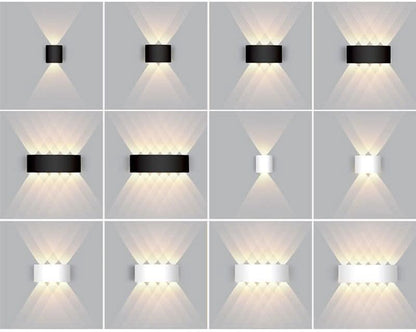 Waterproof LED outdoor wall light - Elegant & energy-efficient outdoor lighting made of aluminium