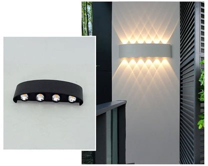 Waterproof LED outdoor wall light - Elegant & energy-efficient outdoor lighting made of aluminium