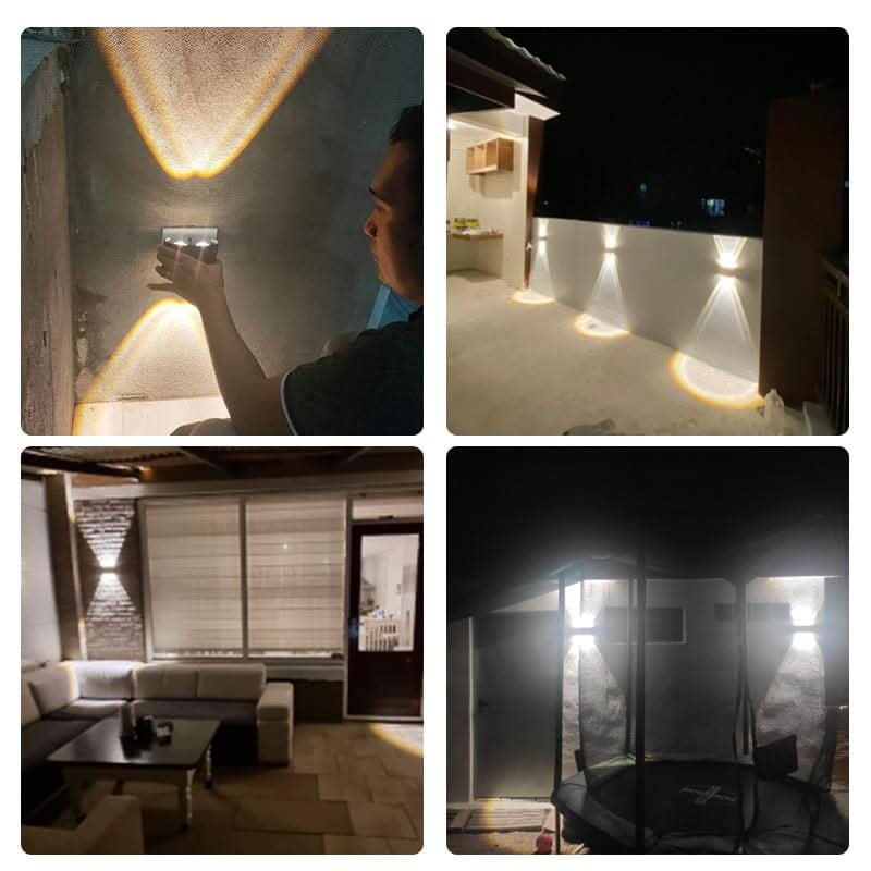 Waterproof LED outdoor wall light - Elegant & energy-efficient outdoor lighting made of aluminium
