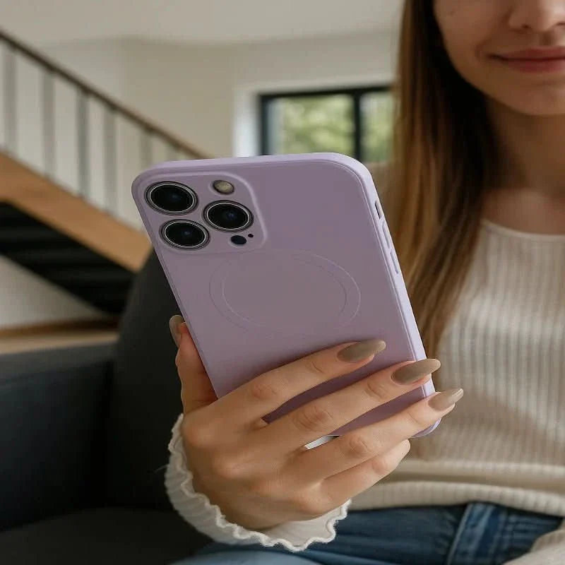 AuraGriff – Magnetic Soft Silicone Case with Secure Grip