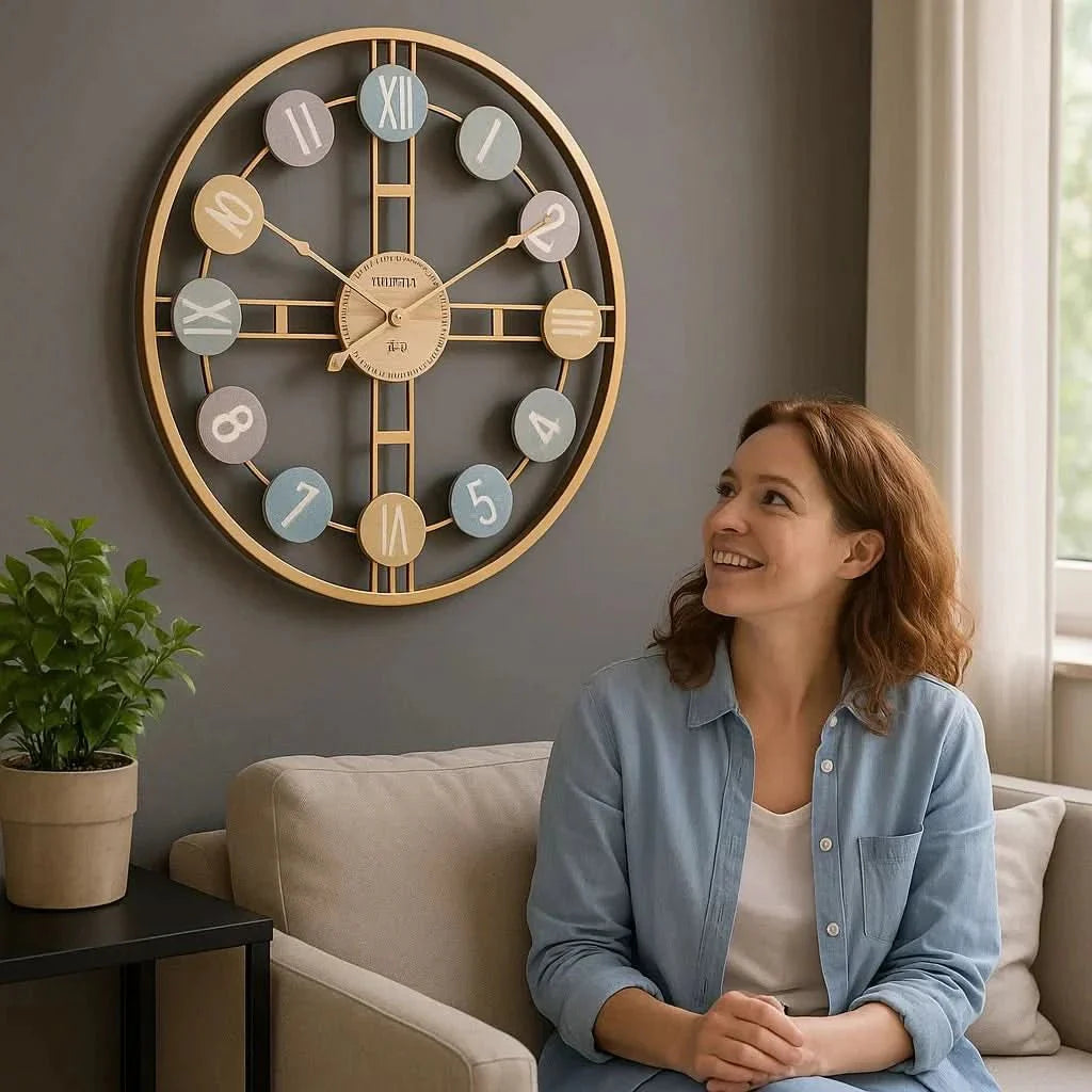 RUHEZEIT – Quiet wall clock for a peaceful living culture