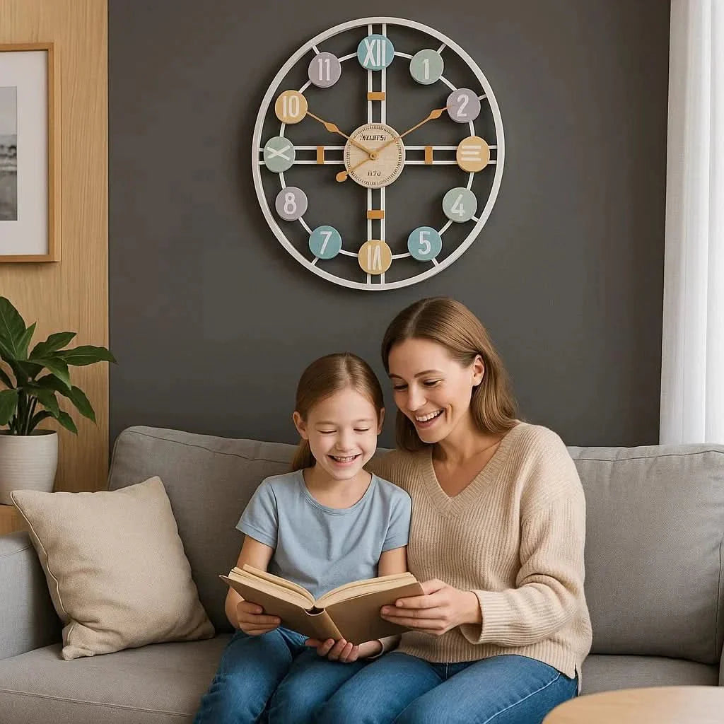 RUHEZEIT – Quiet wall clock for a peaceful living culture