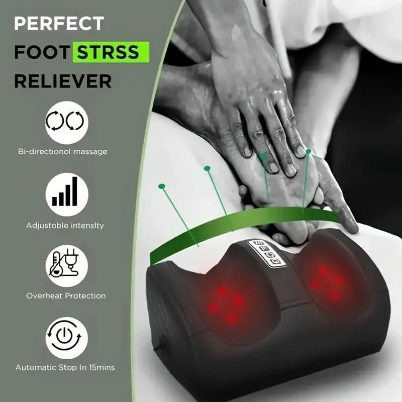 Soothestep - Luxury Shiatsu foot massager with heat function | 12 3D massage balls & timer