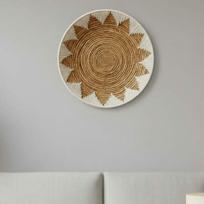 WOVENTRIBE – Handmade wall baskets made of seagrass in tribal style for natural interiors