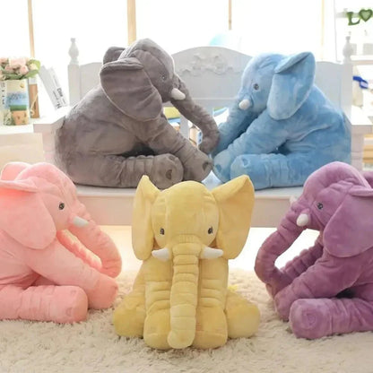 Cojín de peluche elefante – súper suave y cómodo para bebés y niños