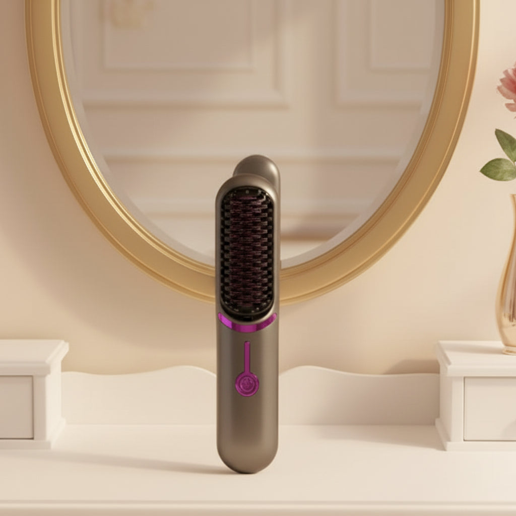Tima Styler - Cordless straightening brush styler for straight hair everywhere