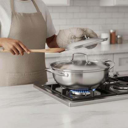 SmartBoil – Universal stainless steel cooking pot with lid for all types of stoves