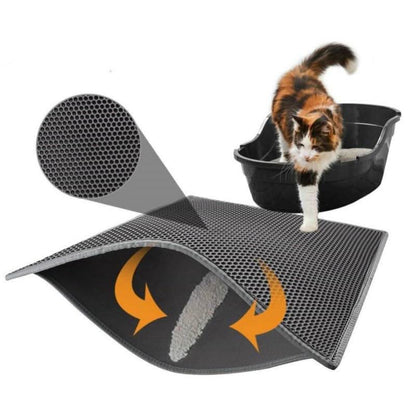 CATGRAINGUARD - Non-slip mat against cat litter with waterproof underside