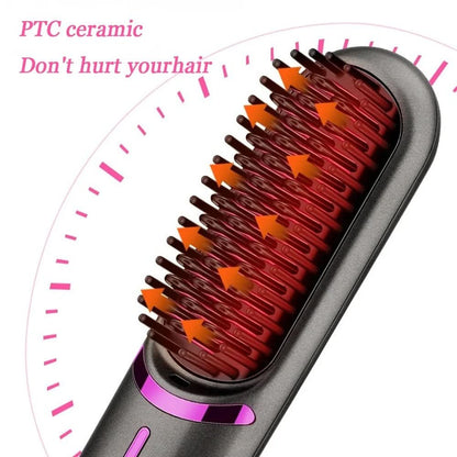 Tima Styler - Cordless straightening brush styler for straight hair everywhere