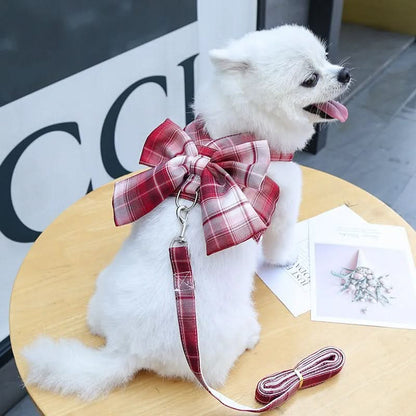 GRACEBOW – Adjustable Dog Harness with Elegant Bow for Stylish Walks