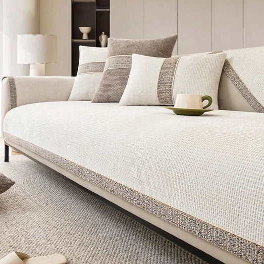 LeinenLux sofa cover - Non-slip & stylish for every living room