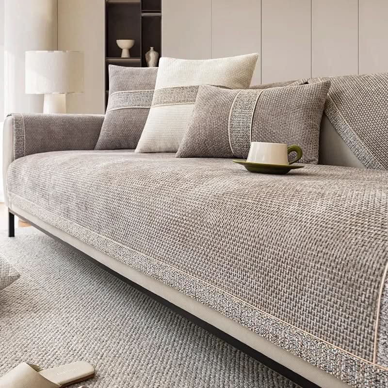 LeinenLux sofa cover - Non-slip & stylish for every living room