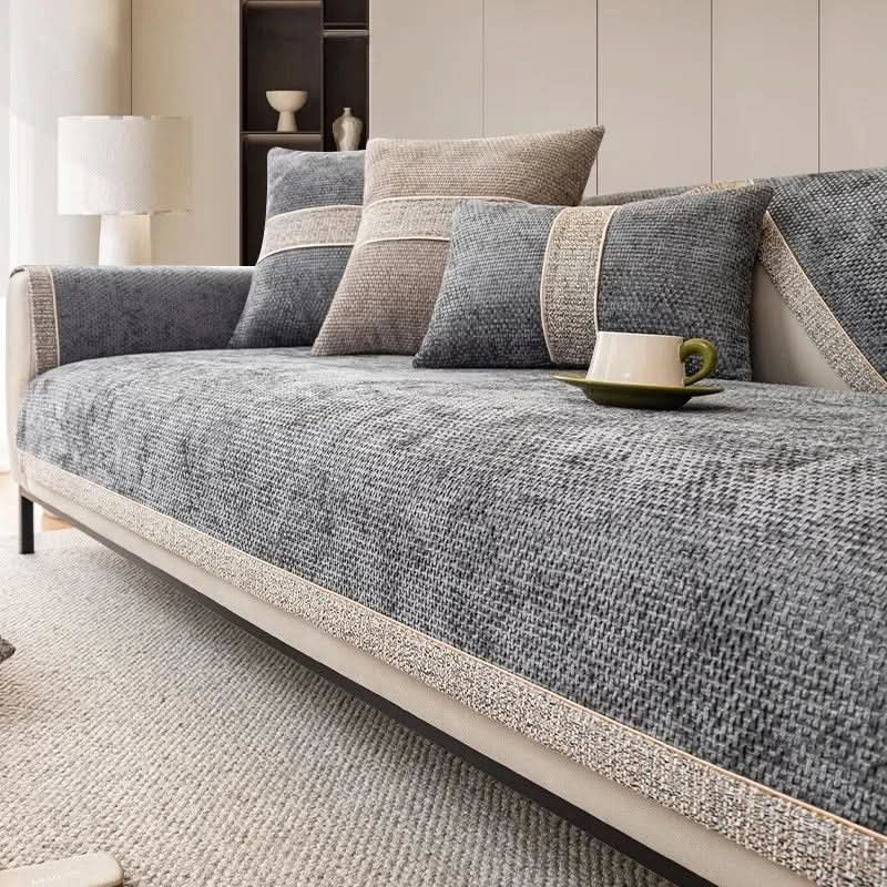 LeinenLux sofa cover - Non-slip & stylish for every living room