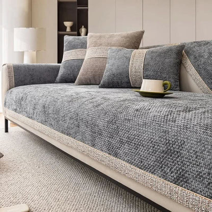 LeinenLux sofa cover - Non-slip & stylish for every living room