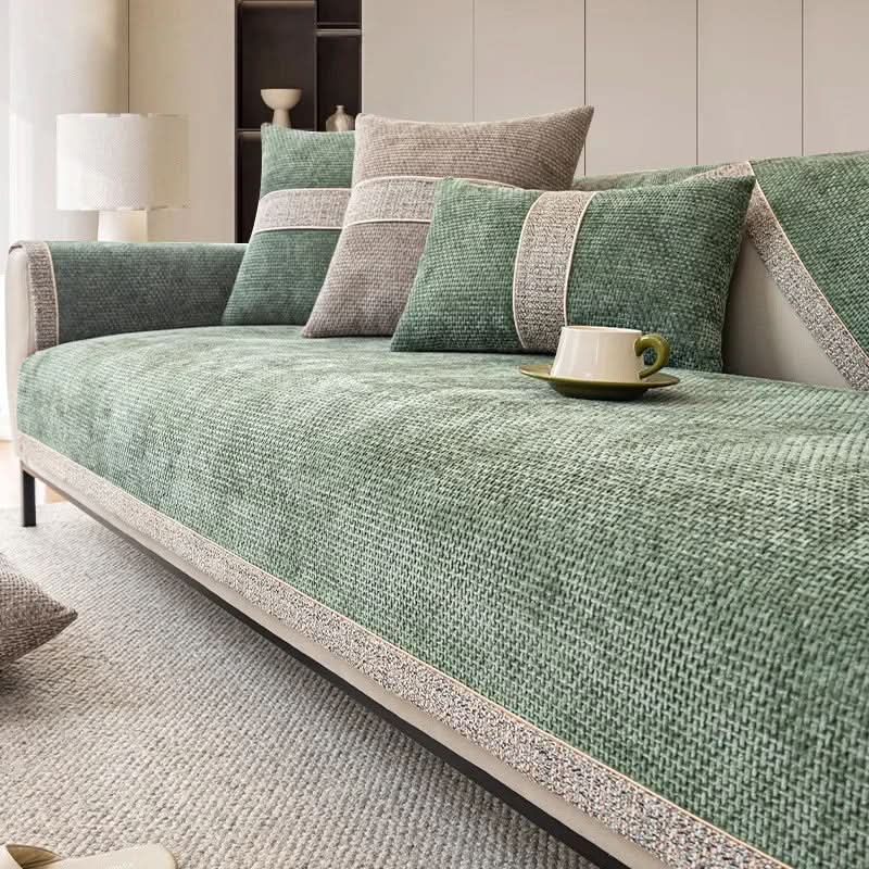 LeinenLux sofa cover - Non-slip & stylish for every living room